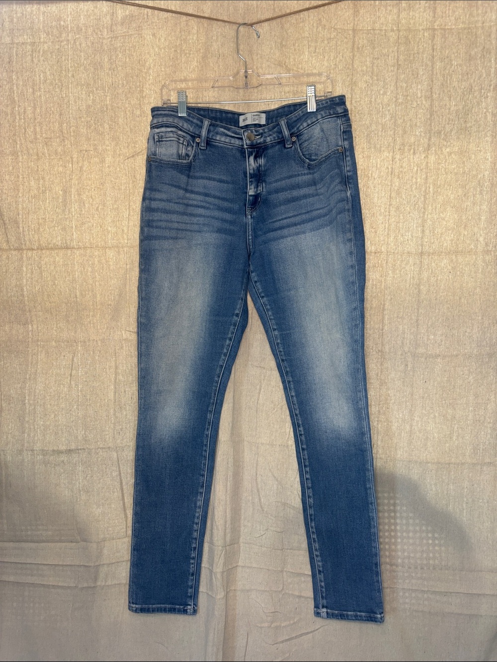 BKE Women's Medium Wash Blue Skinny Jeans